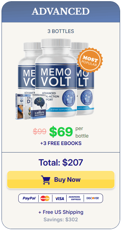 Order MemoVolt 3 Bottles